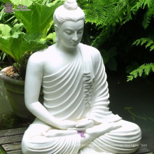 Life Size Handmade White Marble Buddha Statue on Sale for Decoration